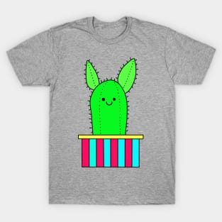 Cute Cactus Design #18: Smiling Pointy Ear Cactus T-Shirt